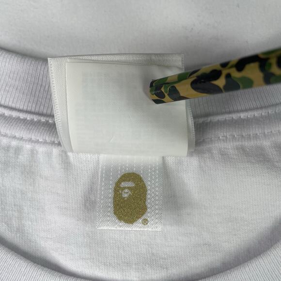 BAPE Check College T-Shirt Size L - Picture 7 of 10